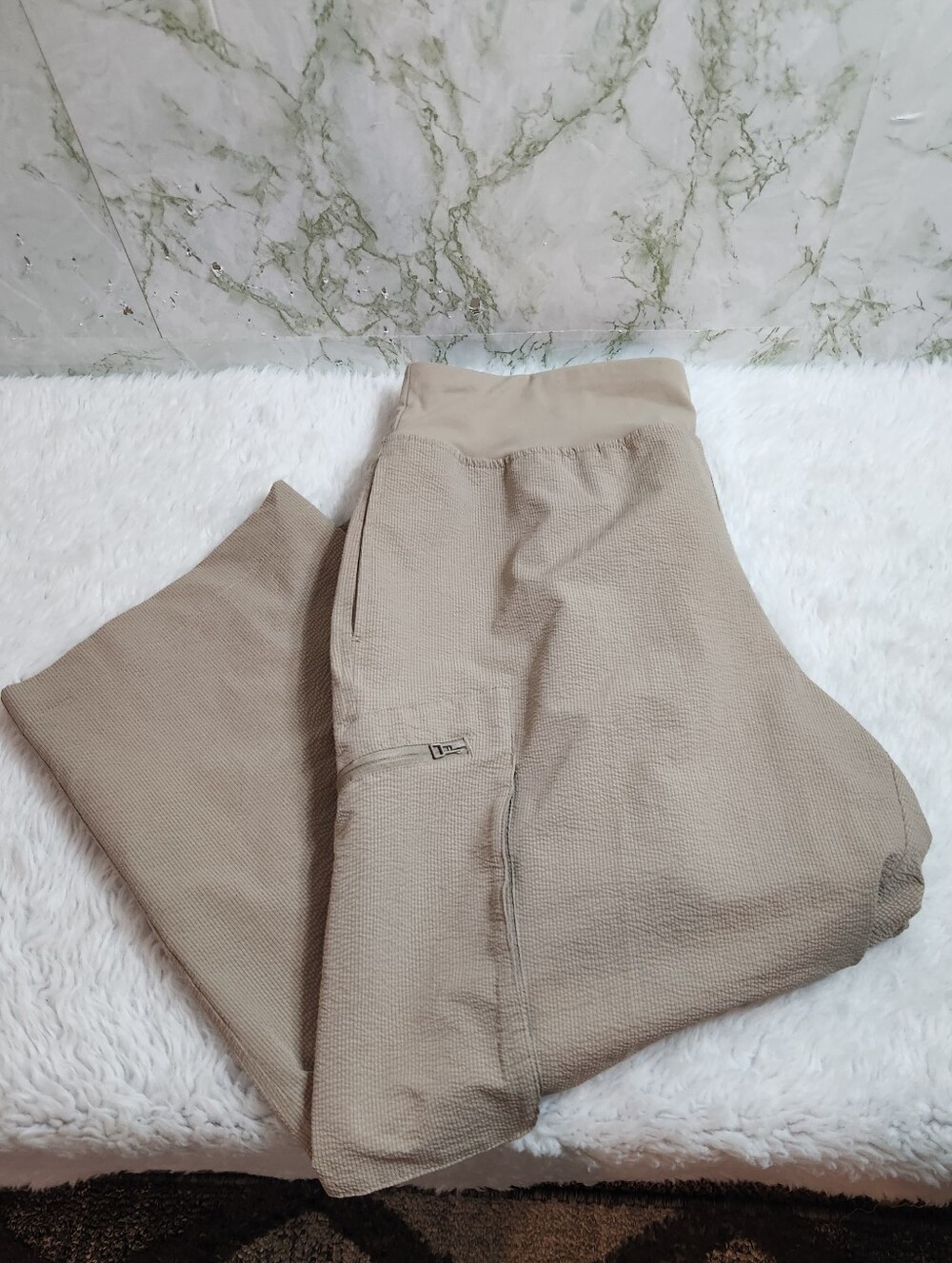 SAGE COLLECTIVE Tan Cargo Capris